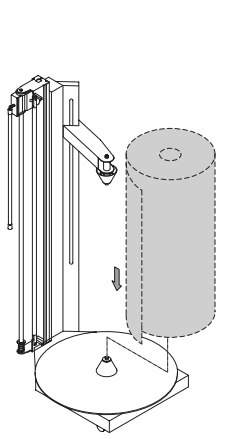 Dispensador bombolla vertical - dibuix